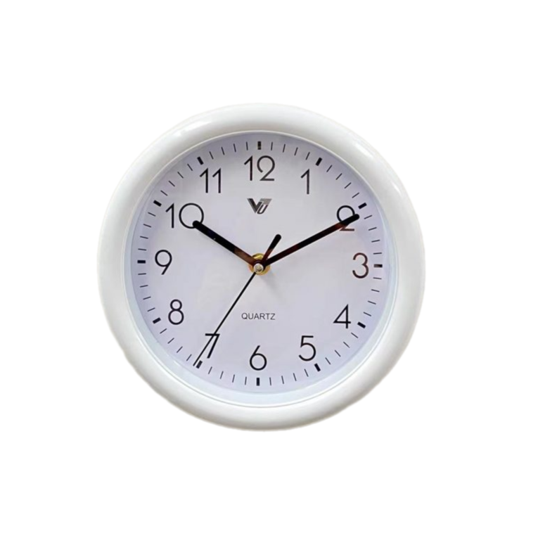 Round Kitchen Wall Clock 20cms - Available in 2 Colors