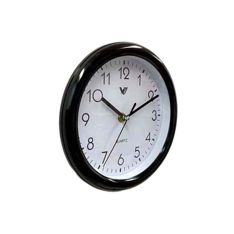 Round Kitchen Wall Clock 20cms - Available in 2 Colors