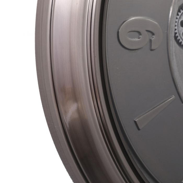 Round Lark Industrial Exposed Gear Movement Wall Clock - 62cms