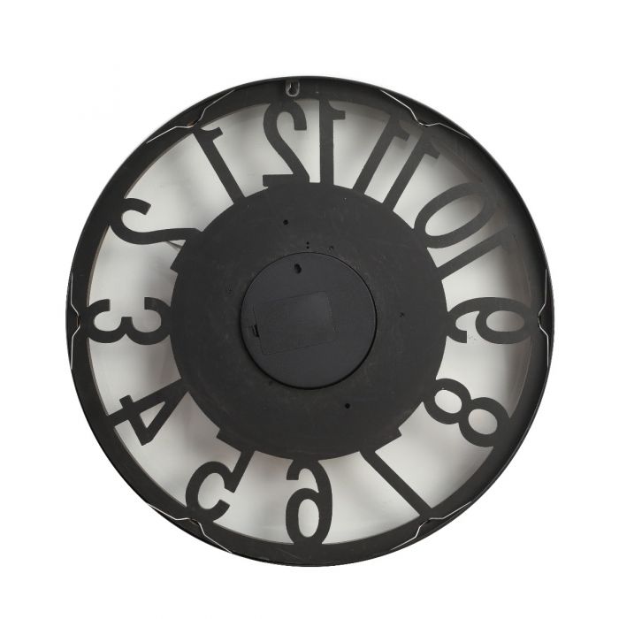 Round Levon Industrial Exposed Gear Movement Wall Clock - 59cms
