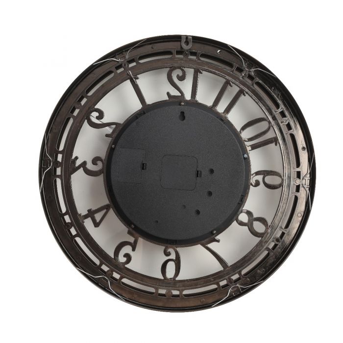 Round Lucas Industrial Exposed Gear Movement Wall Clock - 55cms