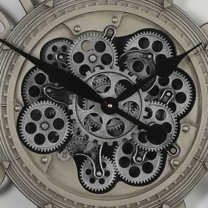 Round Maurice Exposed Gear Movement Wall Clock - 80cms