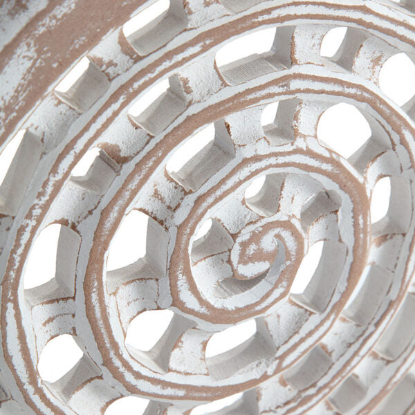 Round Tribal Medallion Plaque on Base - 31x8x41cms