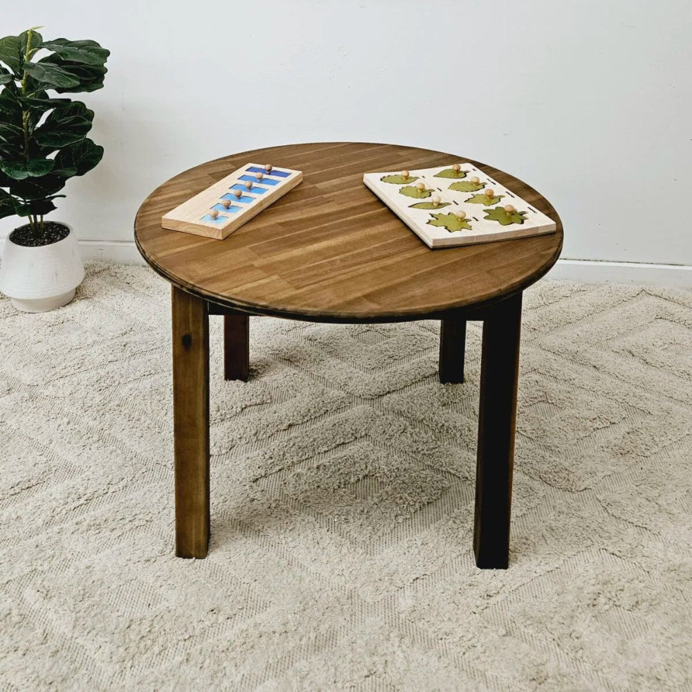 Acacia Wooden Round Table 75cms