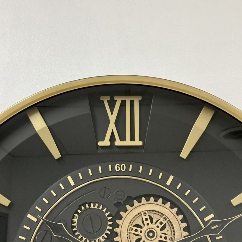 Royal Industrial Rotating Gears Clock 60cms