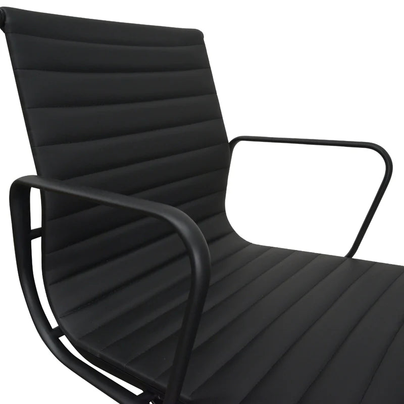 Royal Leather Office Chair - Black