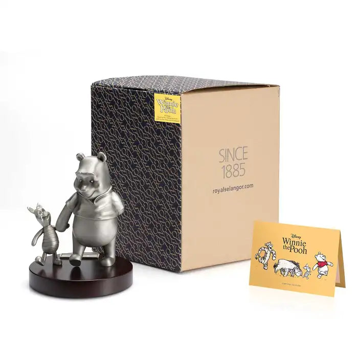 Royal Selangor Gilt Pooh & Piglet Pewter Figurine - Silver