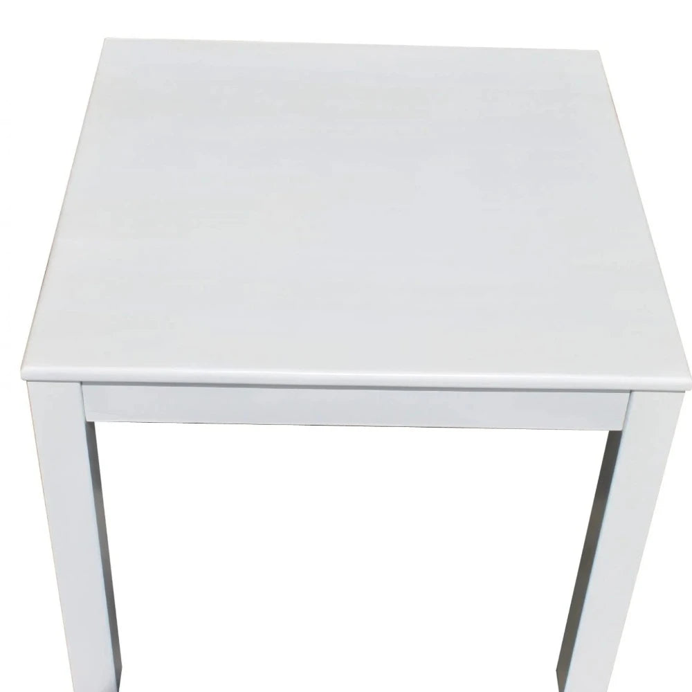 Rubber Wood Standard Table - White