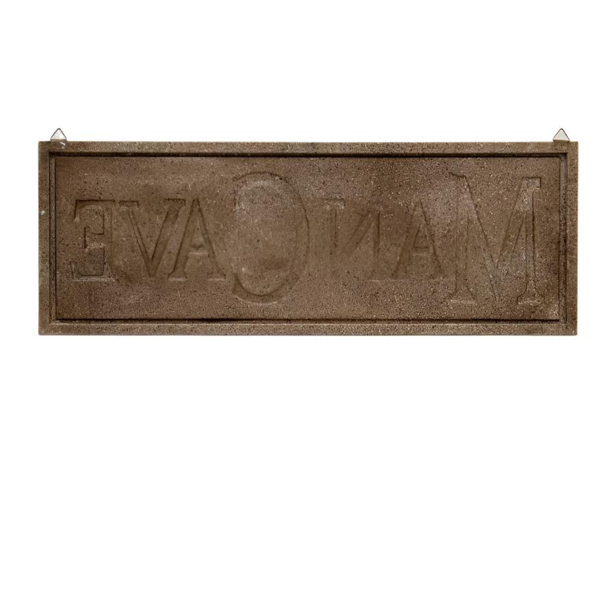 Rust 'Man Cave' Metal Wall Sign Board