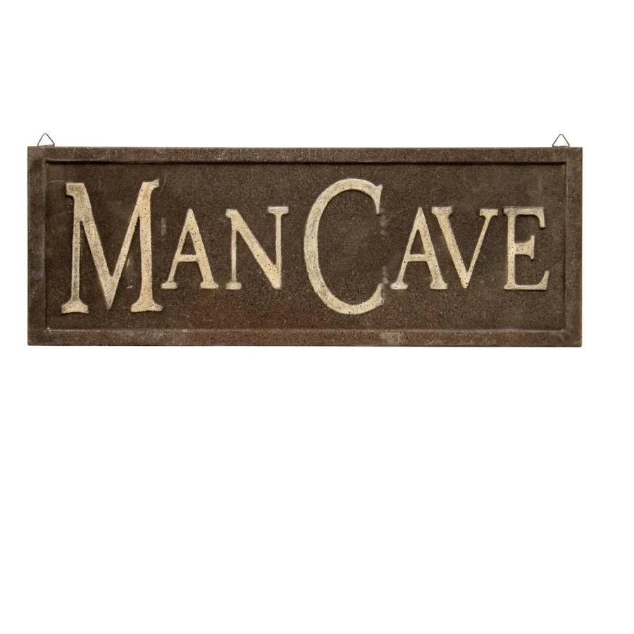 Rust 'Man Cave' Metal Wall Sign Board