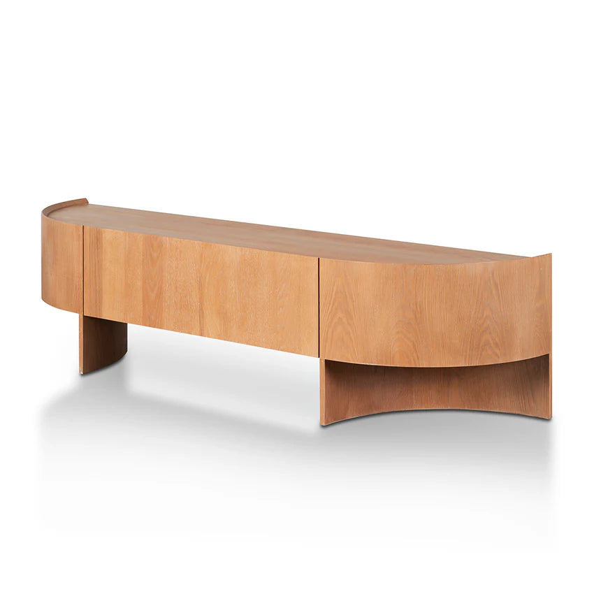 Rustic Charm TV Entertainment Unit 200cms - Dusty Oak