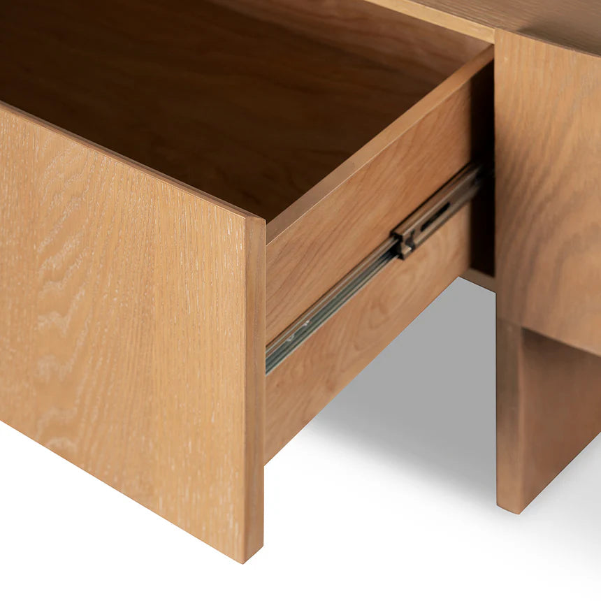 Rustic Charm TV Entertainment Unit 200cms - Dusty Oak