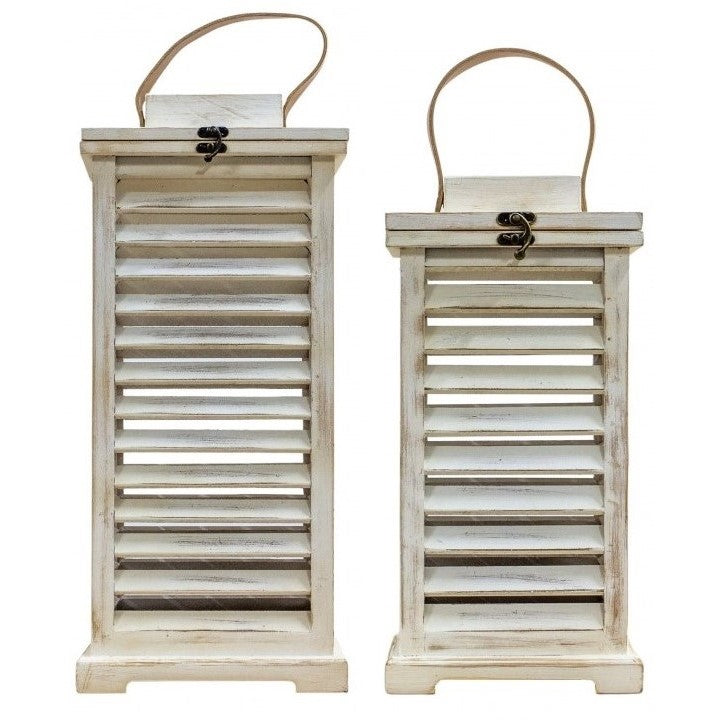 Rustic Charm with the Shutter Lantern (Available in 2 Sizes)