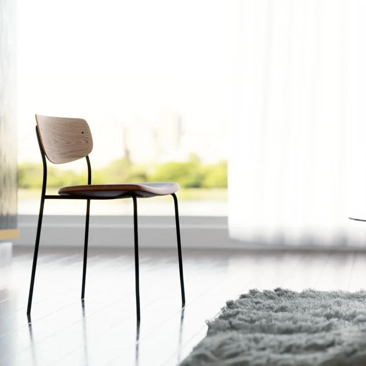 Rustic Chic Padded Seat with Natural Backrest (Available in 4 Colors)