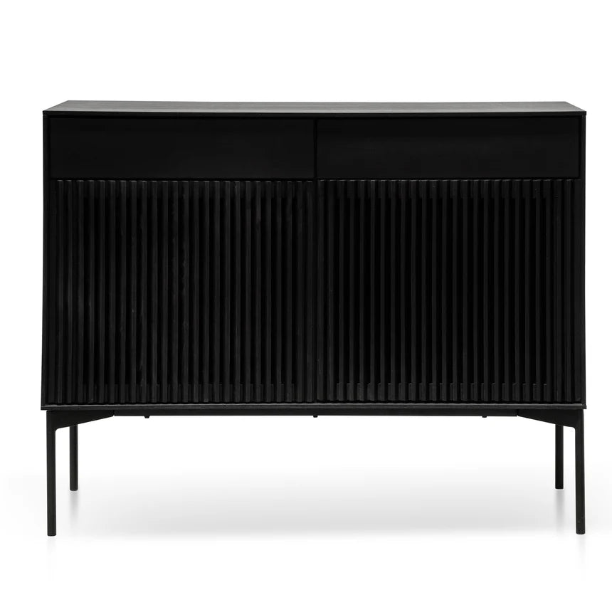 Rustic Elegance Sideboard Unit 110cms - Black Oak