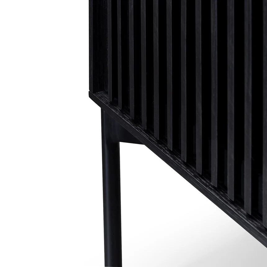 Rustic Elegance Sideboard Unit 110cms - Black Oak