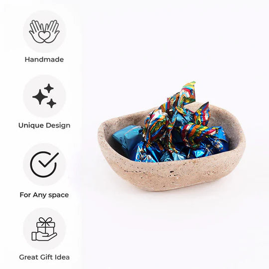 Rustic Luxury Marble Chocolate Bowl - 12.5cms