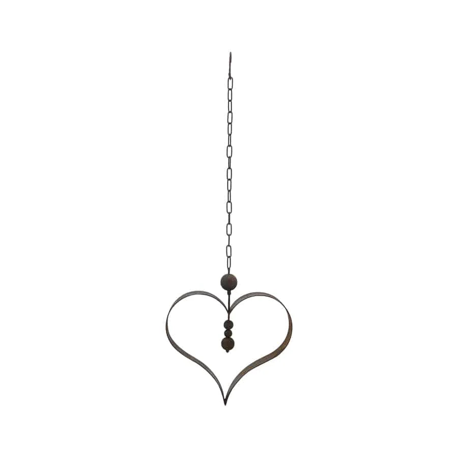 Rustic Metal Hanging Serenity Heart