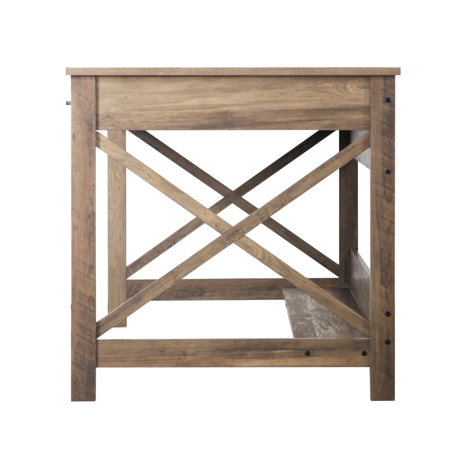 Rustic Oak Writing Desk with Vintage Appeal