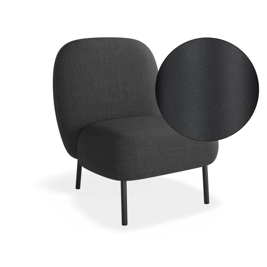 Rustic Retreat Dark Grey Single Seater Sofa (Available in 2 Frame Colors)