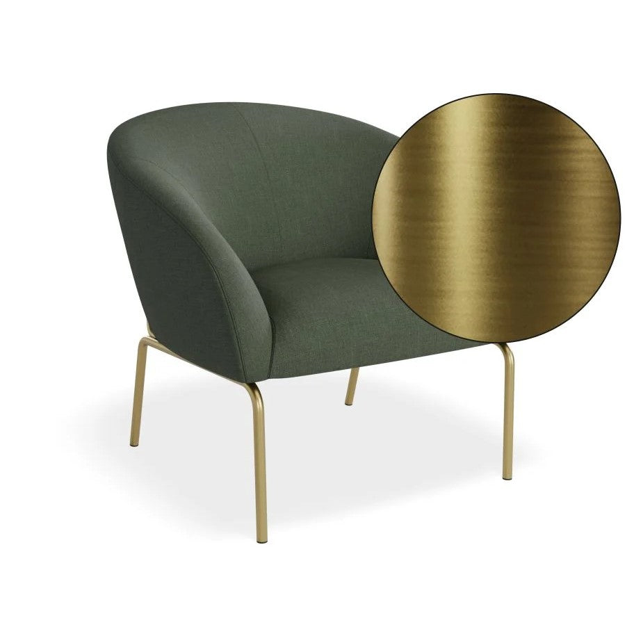 Rustic Retreat Green Single Seater Sofa (Available in 2 Frame Colors)