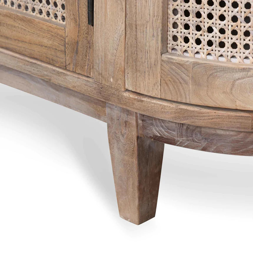 Rustic Reverie Rattan Side Table 210cms - Natural