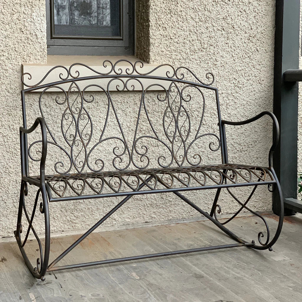 Rustic Rivet Relaxer Garden Bench
