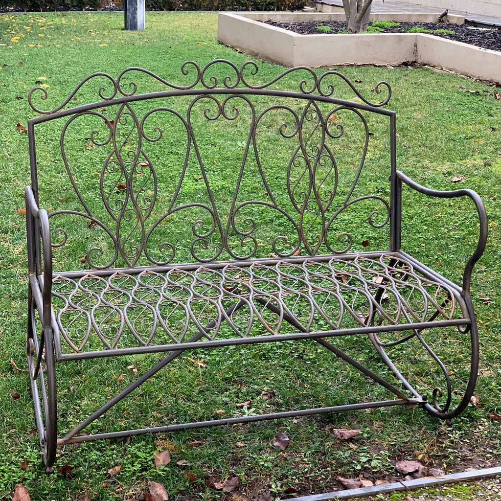 Rustic Rivet Relaxer Garden Bench
