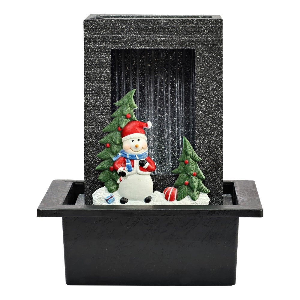 Santa Rain Polyresin Fountain Tabletop Decor