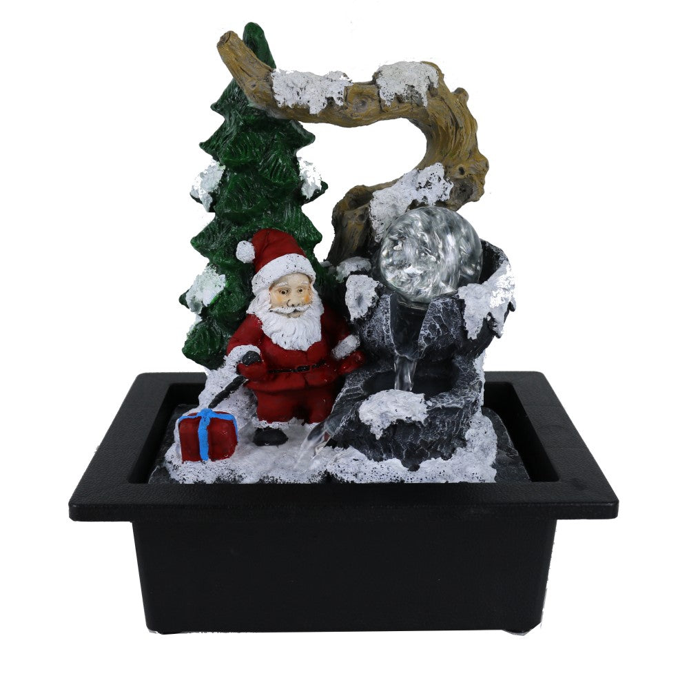 Santa's Gift Polyresin Fountain Tabletop Decor