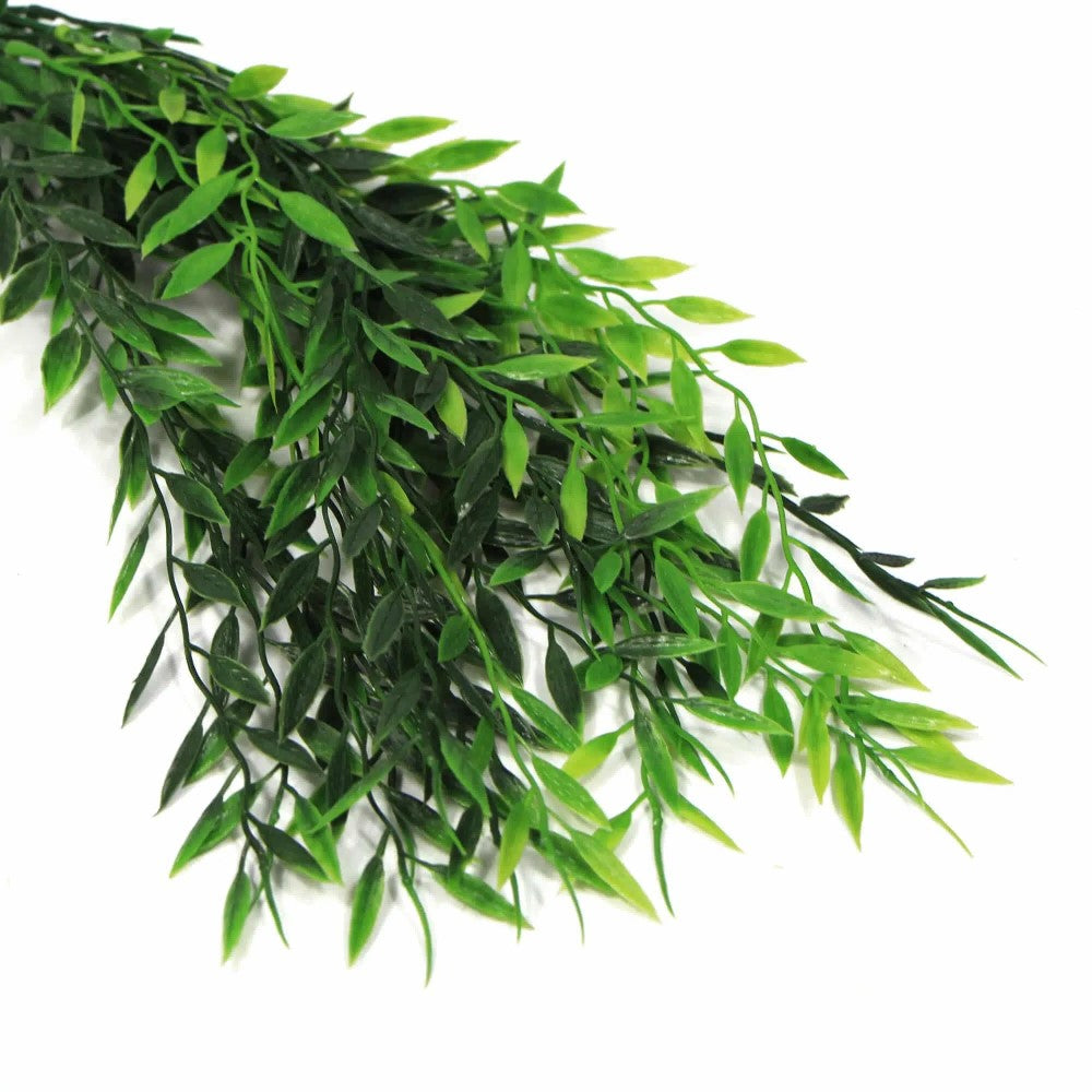 Sculpted Artificial Bamboo Leaf Stem 30cms