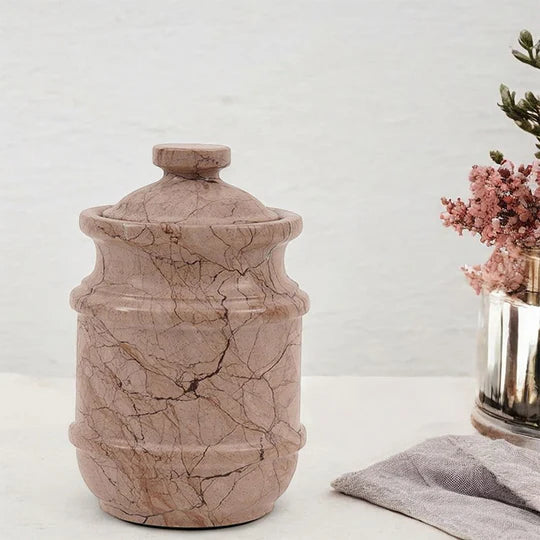 Sculpted Detail Luxury Style Urn - Brown