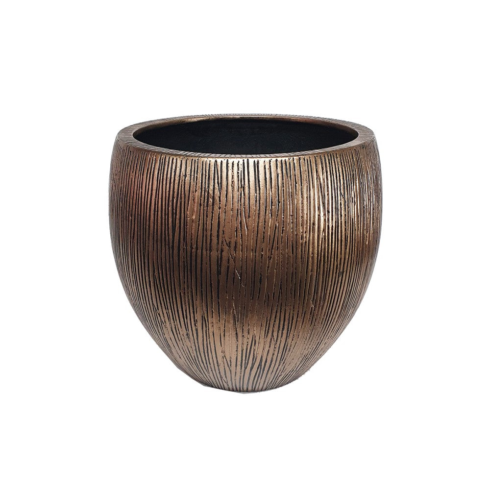 Sculpted Horizon Botanical Gold Plant Pot - Set of 3