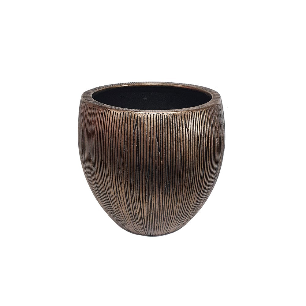 Sculpted Horizon Botanical Gold Plant Pot - Set of 3