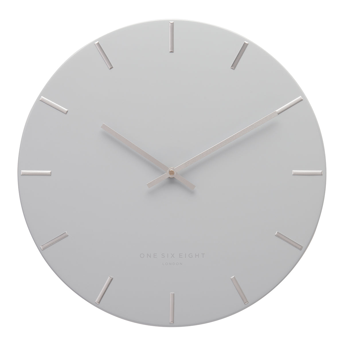 Sculpted Seconds Grey Wall Clock (Available in 2 Sizes)