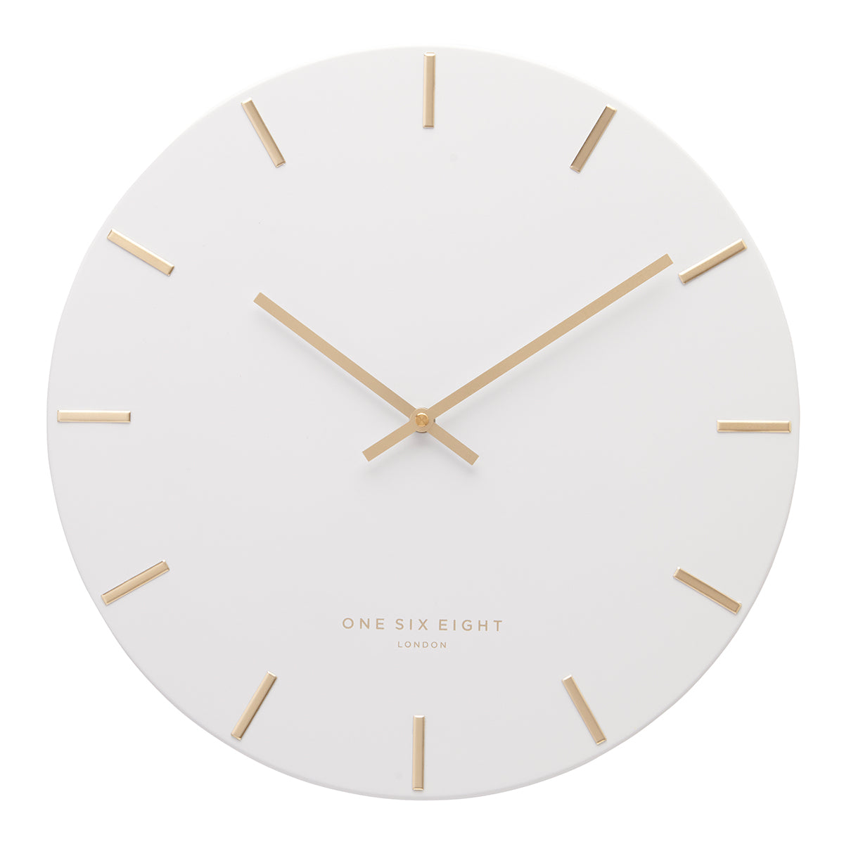 Sculpted Seconds White Wall Clock (Available in 3 Sizes)