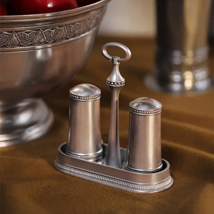 Seasoned Simplicity Pewter Salt & Pepper Shakers