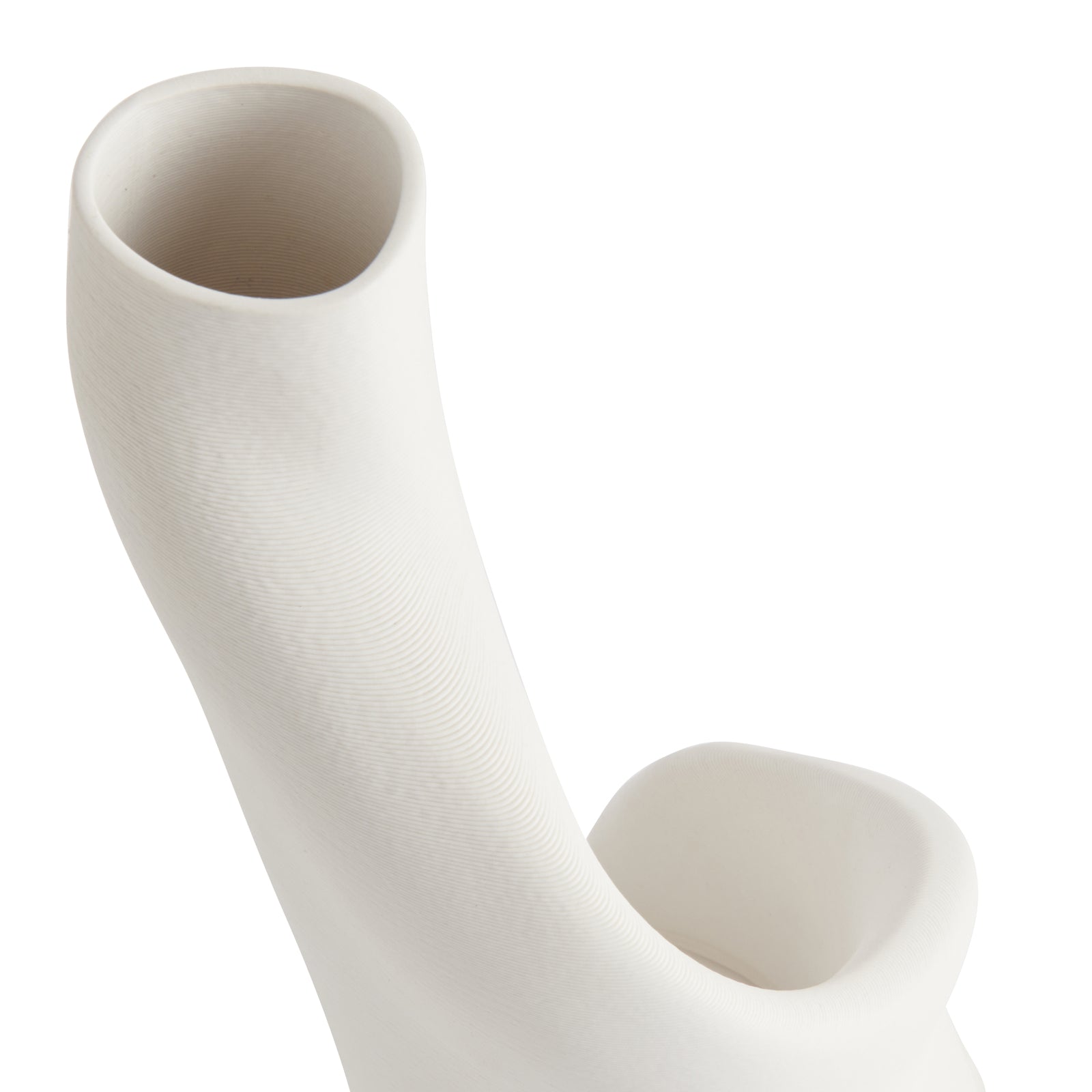 Serene Beauty White Ceramic Vase - 45cms
