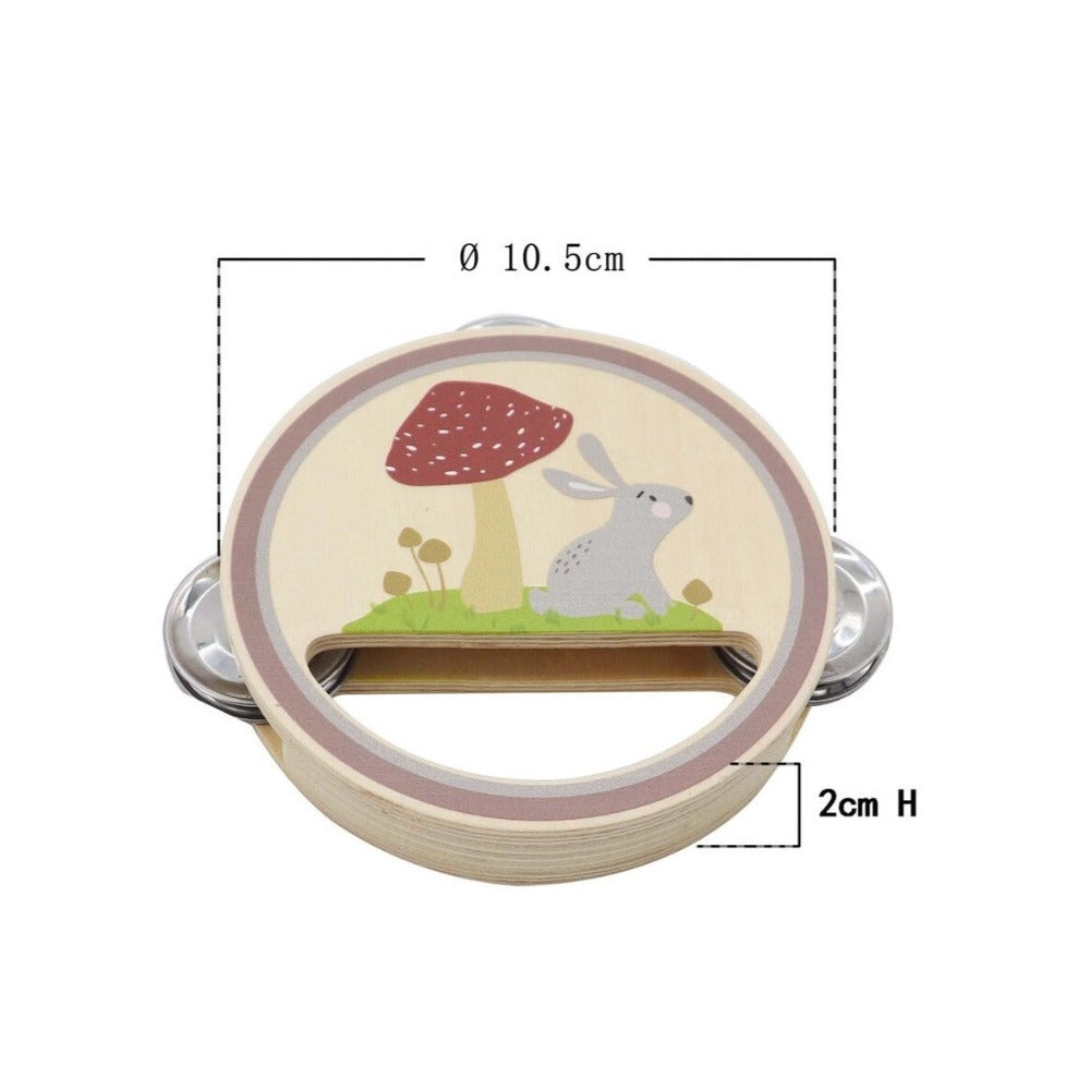 Kids Wooden Tambourine (Available in 4 Designs. Sent At Random)