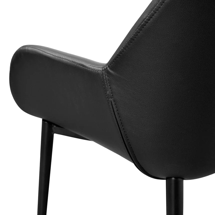 Serenity Upholstered Dining Chair - Black