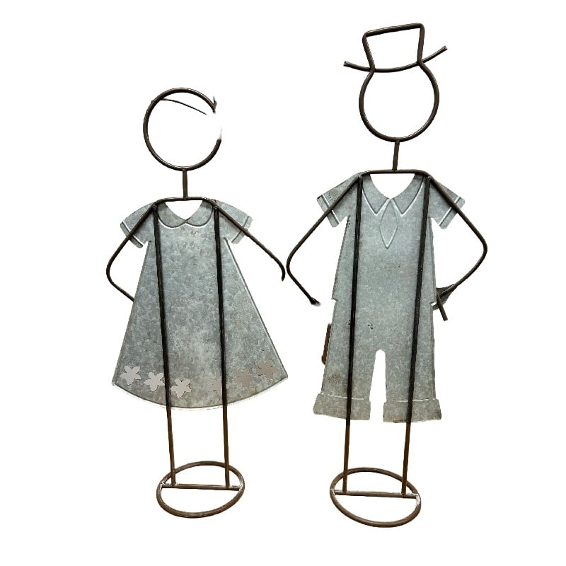 Set of 2 Asst Gardening Kids with Planters