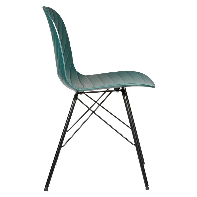 Set of 2 Dark Green Dining Chair