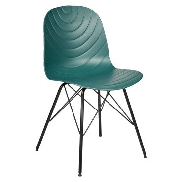 Set of 2 Dark Green Dining Chair