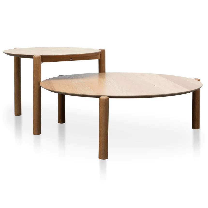 Set of 2 Modular Coffee Table - Natural