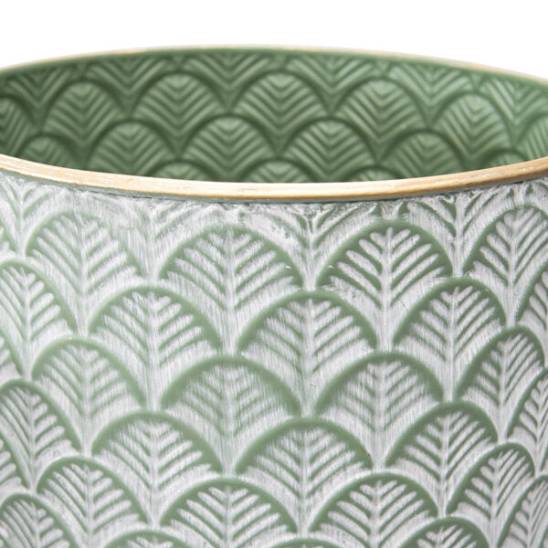 Set of 2 Nested Stilted Fan Planters