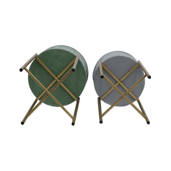 Set of 2 Nested Stilted Fan Planters