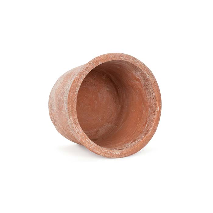 Set of 3 Aged Terracotta Nesting Planter Pots