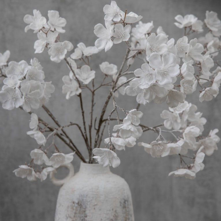 Set of 3 Artificial Blossom Bliss Stems - White/Brown