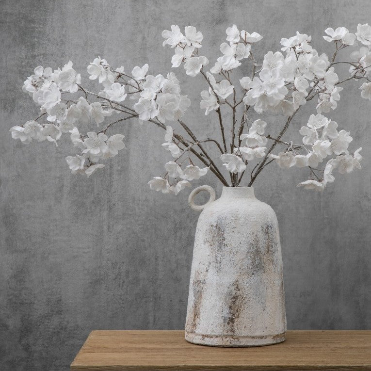 Set of 3 Artificial Blossom Bliss Stems - White/Brown