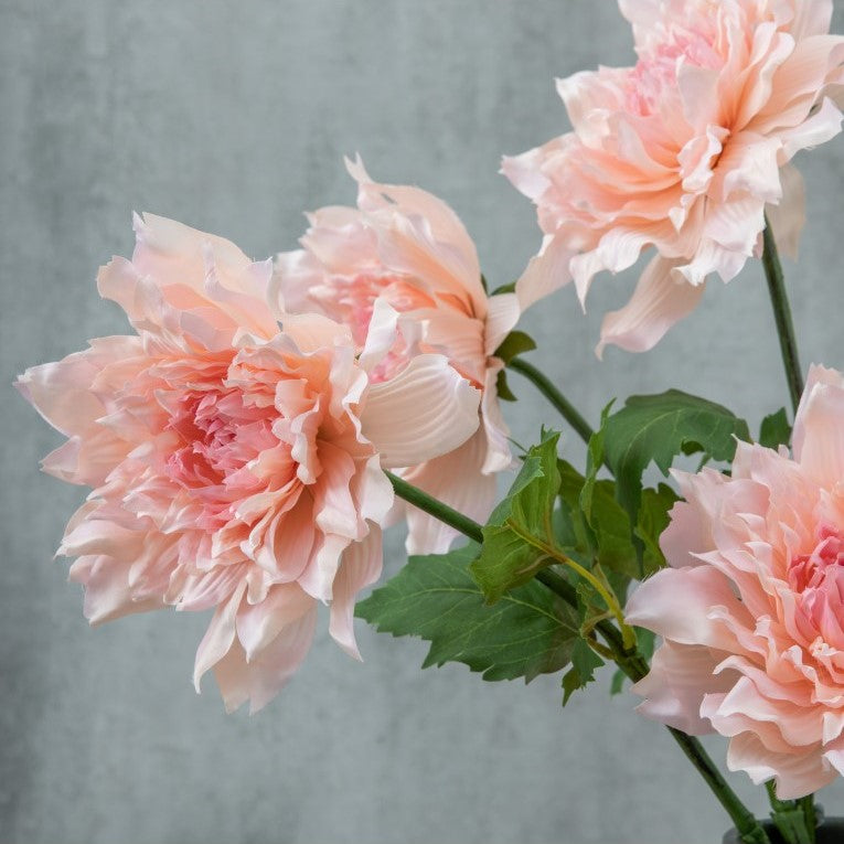 Set of 3 Charming Artificial Blossom Stems - Pale Pink